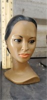 1970s Alexander Backer Chalkware Bust of African