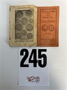 Early 1930's Coin Price Guides
