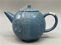 "Classic Coffee & Tea" Teal Blue Teapot