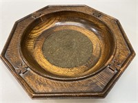 Wooden Bowl Rustic Church Collection Plate