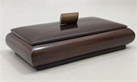 MCM Mahogany Cigarette Box with Lid