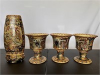 Hand Painted Royal Satsuma Vases