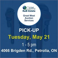 Pick-up Tuesday, May 21, 2024 from 1-5 pm at