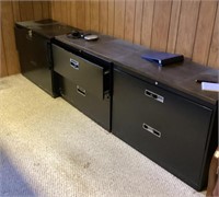 3 lateral file cabinets