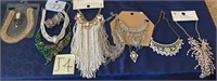 E - MIXED LOT OF NICE COSTUME JEWELRY NECKLACES