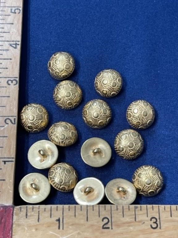 Vintage gold tone button lot