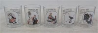Norman Rockwell Collector Glasses.