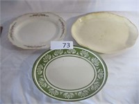 3 Vintage Platters