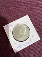 1968 Kennedy half dollar