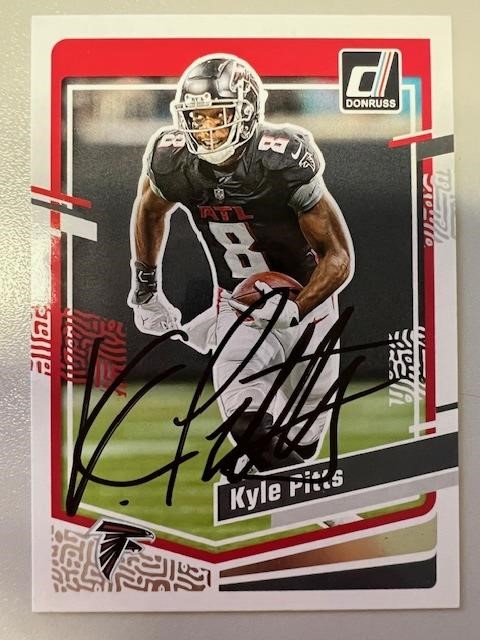 Falcons Kyle Pitts Signed Card with COA