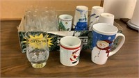 Christmas glasses, cups & mugs