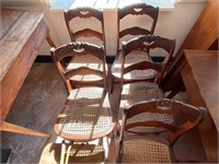 Set of 5 Cane Chairs