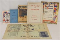 Hunting and War Booklets and Cert. of Honour