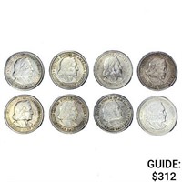 1893 Columbia Half Dollar Collect. [8 Coins]