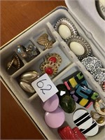 Box of earrings – some need repair