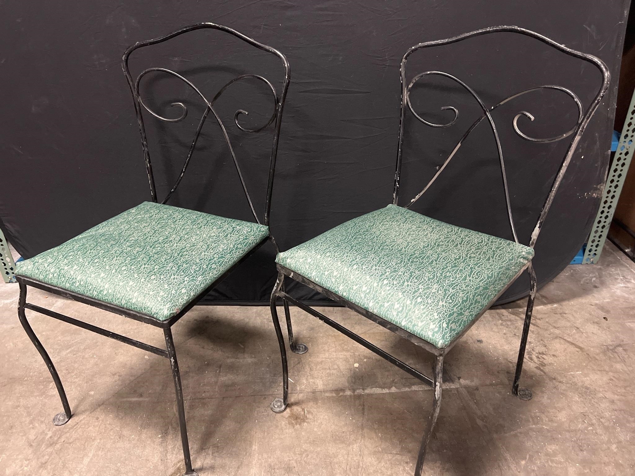 2X METEO MCM OUTDOOR CHAIRS