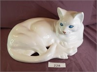 Lifesize Handpainted Ceramic Cat - Italy