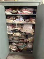 All Contents Of Cabinet Vintage Fabric