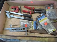 Rivet gun, rivets, tube benders, flare tools