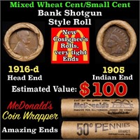 Lincoln Wheat Cent 1c Mixed Roll Orig Brandt McDon