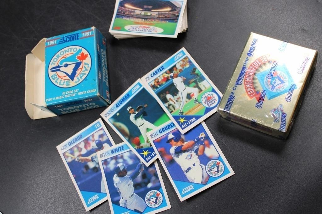 COMPLETE SETS OF 91 & '92 BLUE JAYS MLB CARDS
