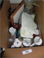 Box Lot - Mugs, Jar, Baking Dish, Picture, Etc.