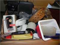 Box Lot - Mixer, Radio, Kitchen items, Etc.