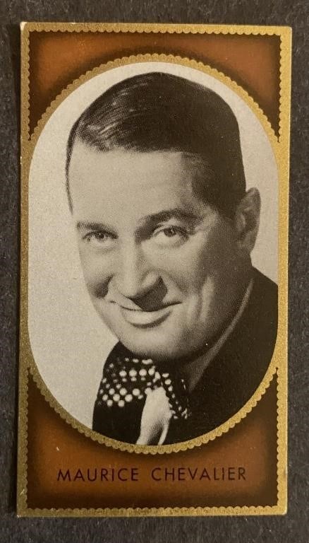 MAURICE CHEVALIER: Antique Tobacco Card (1936)