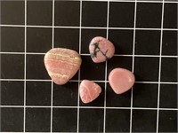 Pink Heart Shaped Cabochon Lot #1