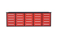 10' 25 Drawer Workbench (Red)