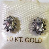 $400 10K  Moonstone Earrings