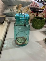 blue bicentennial celebration jar