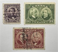 CANADA: Trio of Stamps Complete Set #146-148