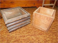 Wood planter boxes