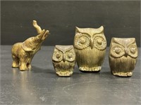 Brass Owl figurines & More