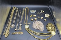 Gold & Bold Vintage Costume Jewelry
