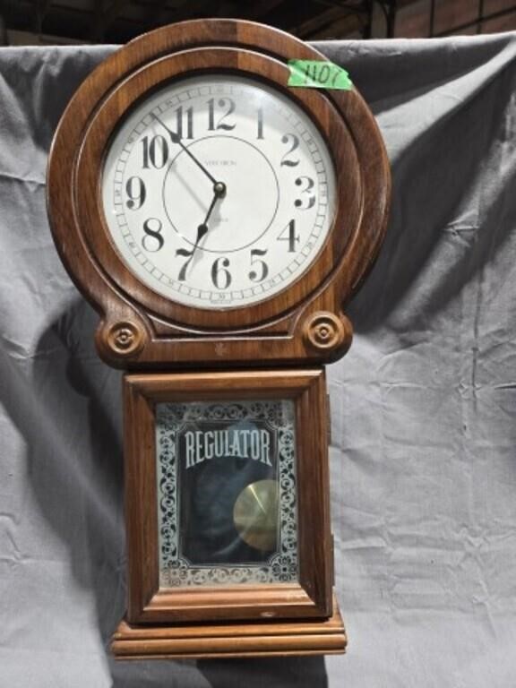 Oak Pendulum Wall Clock