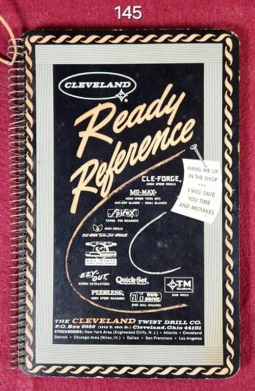 Cleveland Twist Drill Ready Reference Book