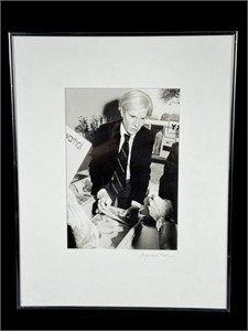 SIGNED SUZANNE PAUL ANDY WARHOL PHOTOGRAPH
