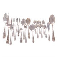 Stieff "Rose" sterling serving & other pieces