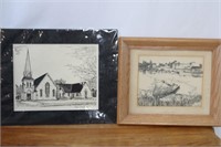 PAIR OF PEI PRINTS STERLING STRATTON & DAVE