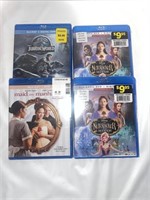 4Pk BLU RAY MOVIES