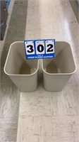 2 Rubbermaid Fire Resistant Wastebaskets