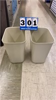 2 Rubbermaid Fire Resistant Waste Baskets