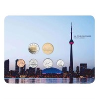 Toronto Canada CN Tower  2011 Coin Set/Display 1