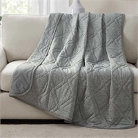 Brookstone Cooling Throw Grey