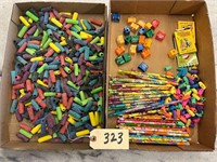 School Supply Lot Pencils, Erasers & More