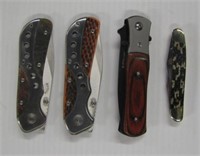 (4) Brand new pocket knives. Ranging from