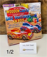 Wooden Race Cars Build & Paint Kit (see 2nd photo)
