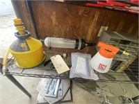 Fluid Extractor, Funnel, Parts Bin, Sprayer